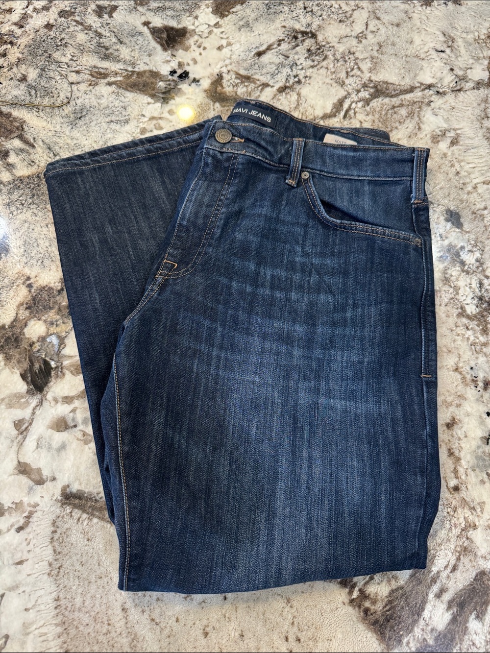 Mavi Men's Indigo Straight-Leg Jeans 38/30